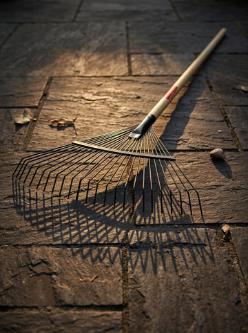 Razor-Back 24-tine steel leaf rake